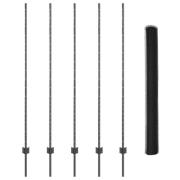 vidaXL Gärdselstolpar 10 st U-Kanal Grå 160 cm Stål, vidaXL Hexagon St...