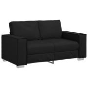 vidaXL Loveseat Soffa Svart 120 cm Konstläder