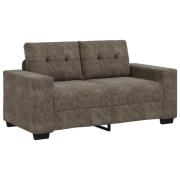 vidaXL Soffa Loveseat Mörkgrå 120 cm Konstläder