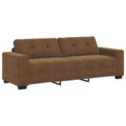 vidaXL 3-Sits Soffa Brun 180 cm Konstläder