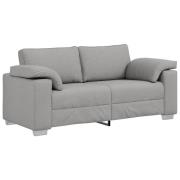 vidaXL Soffa Loveseat Moln Grå 140 cm Tyg
