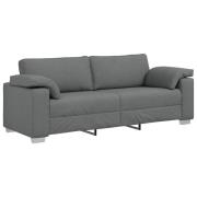vidaXL 3-sitssoffa mörkgrå 178 cm i tyg