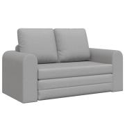 vidaXL Golvsoffa Bädd 2-i-1 Molngrey 148x71x83 cm Tyg
