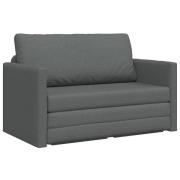 vidaXL Golvsoffa-säng 2-i-1 Mörkgrå 124x71x78 cm Tyg