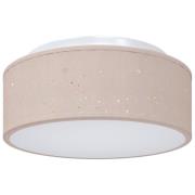 vidaXL Taklampor med stjärnformad lampskärm taupe Ø 30 cm tyg E27