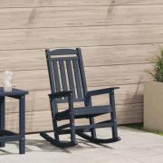 vidaXL Gungstol Marinblå 70x92x108 cm HDPE