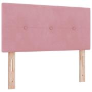 vidaXL Huvudgavel Med Knappar Rosa 80 cm Sammet