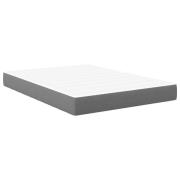 vidaXL Pocket Vårrandsmadras Ljusgrå Medium 140x190x20 cm Tyg