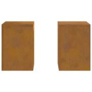 vidaXL Utomhus Blomställningar Pelare 2 st 24x24x35 cm Väderbeständigt...
