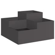 vidaXL Trädgårdsplanterare 80x80x48 cm Svart Stål