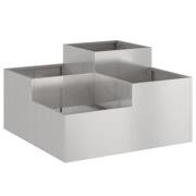 vidaXL Trädgårdsplanterare 80x80x48 cm Väderbeständig Stål