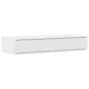 vidaXL Sänglådor Vit 90x36,5x16,5 cm Trä