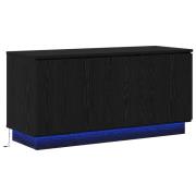 vidaXL TV-skåp Svart 100x38x49 cm Konstruerat trä