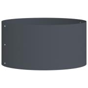 vidaXL Antracit Metallkruka Grå Metall 40 cm Diameter Hållbar