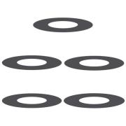 vidaXL Plastkrukor Svart Plast Medium Stapelbar Plastplanterare
