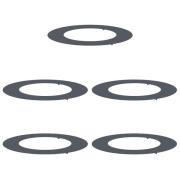 vidaXL Plastkruka Antracit Plast Stor Robust Rund Modern
