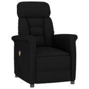 vidaXL Massagefåtölj Svart Mikrofiberöverdrag
