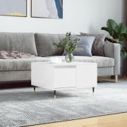 vidaXL Soffbord vit högglans 55x55x36,5 cm konstruerat trä