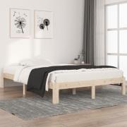 vidaXL Sängram massiv furu 140x200 cm