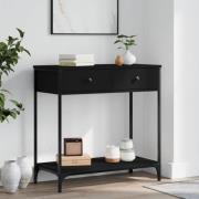 vidaXL Konsolbord svart 75x34,5x75 cm konstruerat trä
