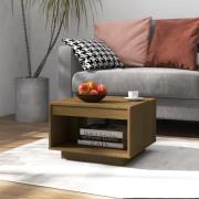 vidaXL Soffbord honungsbrun 50x50x33,5 cm massiv furu