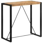 vidaXL Barbord 110x55x110 cm massivt grovt mangoträ