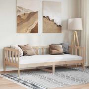vidaXL Dagbädd massiv furu 90x200 cm