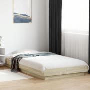 vidaXL Sängram sonoma-ek 90x200 cm konstruerad trä