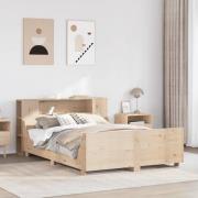 vidaXL Sängram utan madrass 140x200 cm massiv furu