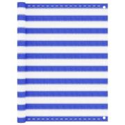 vidaXL Balkongskärm blå och vit 120x300 cm HDPE