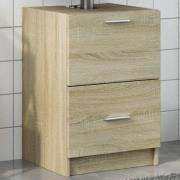vidaXL Tvättställsskåp sonoma-ek 40x37x59 cm konstruerat trä