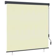 vidaXL Rullgardin utomhus 160x250 cm gräddvit