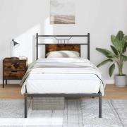 vidaXL Sängram utan madrass rökfärgad ek 80x200 cm konstruerad trä