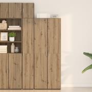 vidaXL Högskåp Artisan Ek 70x42,5x185 cm Konstruerat Trä