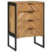 vidaXL Highboard 50x35x75 cm Massivt trä Akacia
