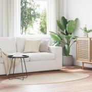 vidaXL Matta "HUARTE" Beige 100x200 cm Oval