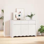 vidaXL Sideboard "DRAMMEN" Vit 114x43x75,5 cm Solid Trä Furu