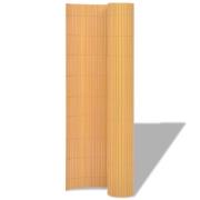vidaXL Trädgårdsstaket Dubbel-Sidig PVC 150x300 cm Gul