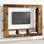 vidaXL TV-bänk väggmonterad återvunnet trä 152x22x113 cm