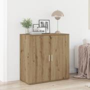 vidaXL Sideboard artisan ek 79x38x80 cm konstruerat trä