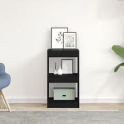 vidaXL Bokhylla/rumsavdelare svart ek 40x30x71,5 cm