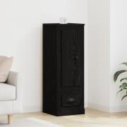 vidaXL Högskåp svart ek 36x35,5x103,5 cm konstruerat trä