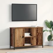 vidaXL TV-bänk artisan ek 101x35x65 cm konstruerat trä och stål