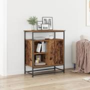 vidaXL Sideboard återvunnet trä 69x35x80 cm konstruerat trä och stål
