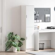 vidaXL Buffé Skåp Vit Konstruerat trä Medelstor Buffé Skåp Rektangulär