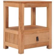 vidaXL Sängbord 40x30x50 cm massiv teak