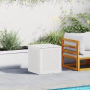 vidaXL Förvaringslåda för trädgård vit 55x53x57 cm PP