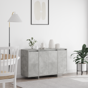 vidaXL Betonggrå Sideboard Betonggrå Konstruerat trä 120 x 41 x 75 cm