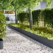 vidaXL Gräsmattekant 30 st antracit 100x0,5x30 cm stål