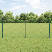 vidaXL Kedjefäste set Set med 2 Grön Galvaniserat stål 25 x 0,8 m
